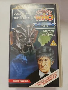 DR WHO - DOCTOR WHO AND THE SILURIANS - JON PERTWEE - VHS - Rare Double Pack - Picture 1 of 6