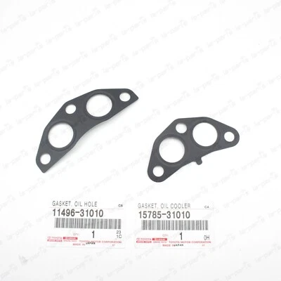 JUEGO DE JUNTAS DE TUBO ENFRIADOR DE ACEITE ORIGINALES TOYOTA SIENNA VENZA HIGHLANDER RX350 RX450h Foto 1 de 2