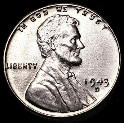 ✅️ 1943 D Steel Wheat Cent •ERRORS• DDO Date, LIBERTY, & More! AU/BU! Free S&H! - Image 1 of 4