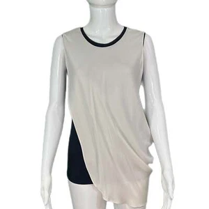 PRE-OWNED - Elie Tahari Double Layer Draped Sleeveless Top - Picture 1 of 4