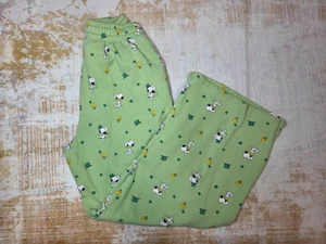 American Eagle Snoopy Peanuts St. Patricks Day Lounge Pants Large Sweatpants - Picture 1 of 11