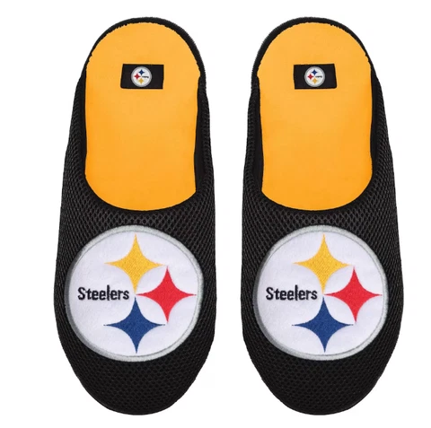 Pittsburgh Steelers Mens Foco NFL Team Jersey Mesh Slippers Cover