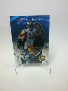 Tony Banks Rams 1997 Pinnacle azul platino totalmente certificado #14 1806/2499 - Imagen 1 de 3