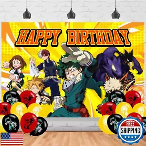 Academia of My Hero Party Supplies5x3FT,Academia Backdrop,Cartoon Theme Happy - Picture 1 of 5