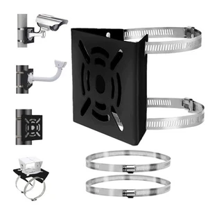 Universal Vertical Pole Mount Adapter Bracket for CCTV Security Camera PTZ Dome - Picture 1 of 7