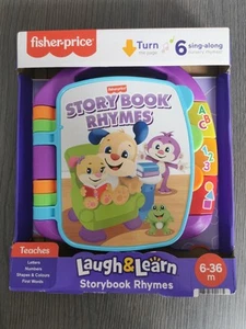 Fisher-Price Lachen und Lernen Bilderbuch Reime elektronisches Spielzeug für Kleinkind - Bild 1 von 9
