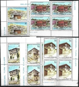 TURKEY - 1978 MNH "Traditional Turkish HOUSES" Block Of 4!!! - Picture 1 of 1