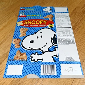 Biscotti PEANUTS / SNOOPY HONEY GRAHAM 2005 scatola originale - Foto 1 di 6