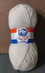 Lana Moro Hilo Pelaje 1 Madejas Lana Blanca Mohair Acrílico 1.76oz 126 Yardas - Imagen 1 de 5