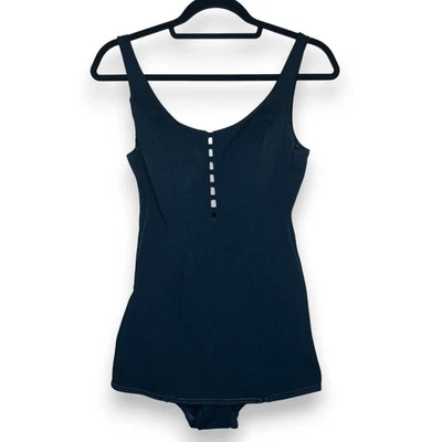 Traje de baño vintage Pinup Bombshell negro de una pieza años 60 retro Rockabilly 16/38 Foto 1 de 4