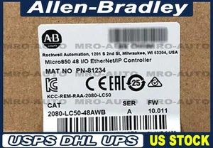 New Factory Sealed AB 2080-LC50-48AWB / A Micro850 48 I/O EtherNet/IP Controller - Picture 1 of 1