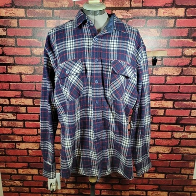 Penfield Mens Wool Blend Shirt Blue Plaid XL Gorpcore Vintage Heavyweight - Image 1 of 4