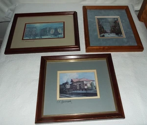 3 DE COLECCIÓN ENMARCADOS Y FIRMADOS T.F. IMPRESIONES HERMANSADER LANCASTER, PA. LEER!!! - Imagen 1 de 20