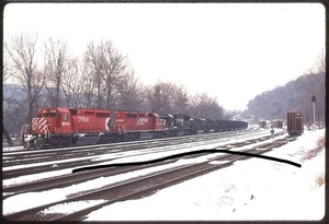 tfc501 Orig Slide CP Rail 5846, 5795, NS 6584 DH858 Coal Train Allentown Pa 1996 - Picture 1 of 1