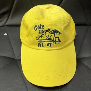 Polo By Ralph Lauren Côte D’azur Strapback Mütze Gelb Longbill - Bild 1 von 3