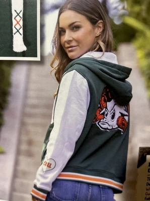 NUEVA CSU Colorado State Retro Rams Aggies Mujer Chaqueta Universitaria Mediana NCAA Foto 1 de 4
