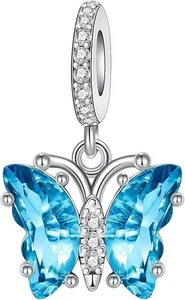 Pandora Charms Armband mit Kristall Liebe Echt 925 Silber Charm Schmetterling - Bild 1 von 7