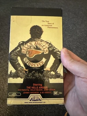 Hells Angels Forever  1984 VHS RARE Media Double Flat 1st Jerry Garcia - Image 1 of 4