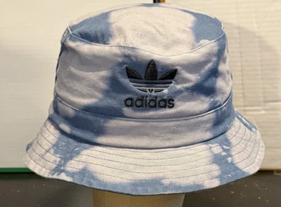 Adidas Camoflague Blue & White Men's Bucket Hat Worn 3 Times - Image 1 of 4