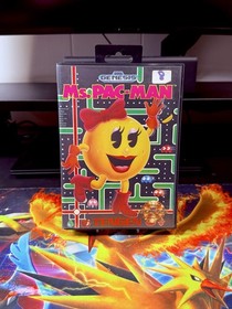 Ms. Pac-Man (SEGA Genesis, 1991) Cib Complete w/ Manual- Tested - Free Shipping!
