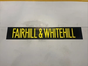 FAIRHILL & WHITEHILL - Hamilton Depot 289 Scottish Bus Destination Blind 36” - Picture 1 of 11