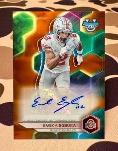Emeka Egbuka Error 2023 Bowman Autograph Orange Auto /25 (QB Error, SSP, RC) - Bild 1 von 2