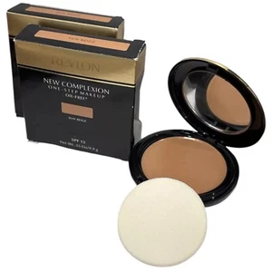 2 Revlon New Complexion One-Step Makeup Oil Free SPF 15 Sun Beige 0.35 oz - Picture 1 of 4