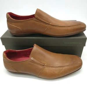 Jones Bootmaker "Demetri" EU Size 44 UK Size 9.5 Tan Leather Slip-on Shoes Boxed - Picture 1 of 23