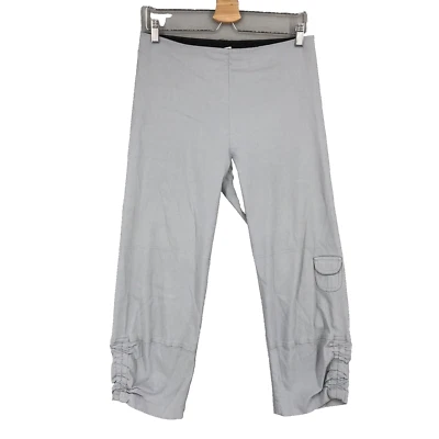 Pantalones Cortos Equestrian Mujer Gris Linterna Pull On Lagenlook Grandes L Foto 1 de 4