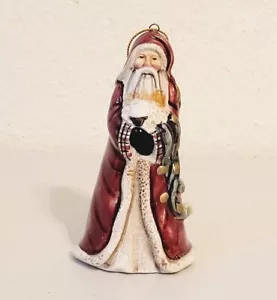 Ganz Porcelain Ceramic SANTA CLAUS Ornament 4" - Picture 1 of 5