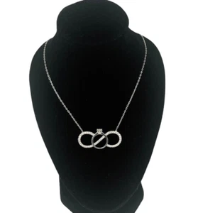 STERLING SILVER NECKLACE WITH PENDANT INFINITY / SILVER - Picture 1 of 3