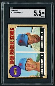 1968 Topps Jerry Koosman/Nolan Ryan Rookie SGC 5.5 New York Mets #177