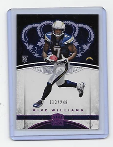 MIKE WILLIAMS 2017 PANINI CROWN ROYALE #86 PREFERRED PINK RC /249 CHARGERS RC - Picture 1 of 1