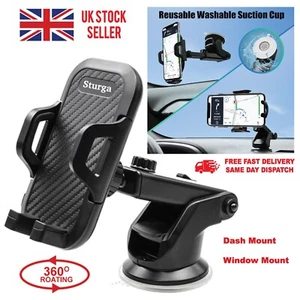 360°Car Phone Holder Universal Extend Suction Mount Mobile Windshield Dashboard - Picture 1 of 8
