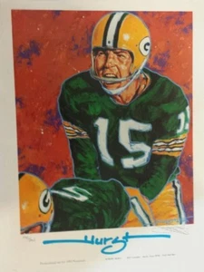 RARE 1995 11x14 Robert Hurst SIGNED artwork Bart Starr /300 - Green Bay Packers - Picture 1 of 2