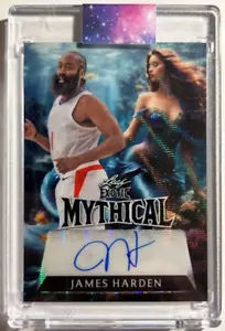 James Harden AUTO # 1/1 Leaf Exotic Mythical 2024-25 Mermaid Autograph SP One of - Picture 1 of 2