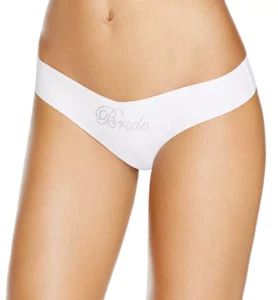 Commando Rhinestone Bride White Thong  Size S/M L55459 - Picture 1 of 1