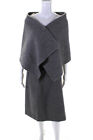 Marc Jacobs Womens Gray Wool Textured Lined Pencil Skirt Shawl Set Size 4 OS