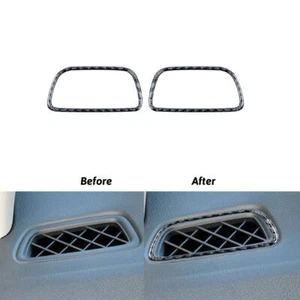 2Pcs Carbon Fiber Dashboard Air Vent Outlet Panel Cover For Honda CR-V 2012-16  - Picture 1 of 7