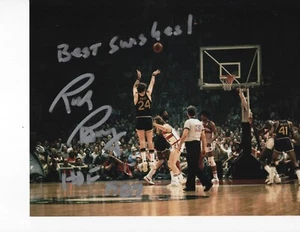 GOLDEN STATE WARRIORS RICK BARRY PERFECT SHOT SIGNED 8X10 - Picture 1 of 1