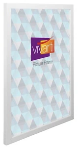 Vivarti A1 A2 A3 A4 A5 White Ready Made Modern Thin Photo Picture Poster Frame - Picture 1 of 9