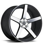 4Ea 18" Strada Wheels Perfetto Black Machined Rims(S42)