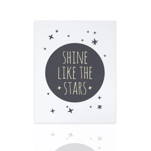 Modernes Kinderbild SHINE LIKE THE STAR - ideal fürs Schlafzimmer - Bild 1 von 9