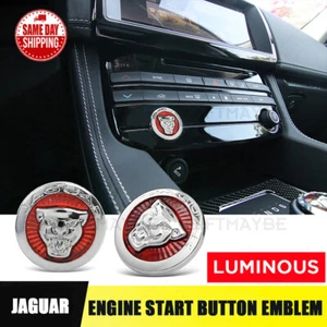 For Jaguar XJ XE XF F-Pace Engine Start Stop Button Emblem Sticker Growler Badge - Picture 1 of 8