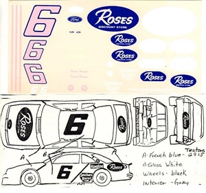 DNL Hobbies NASCAR #6 Rose Ford NOS - Foto 1 di 1