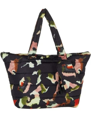 TedBaker- GIANA- Watercolour Nylon Puffer Tote- Black- NWT- $195 - Image 1 of 4