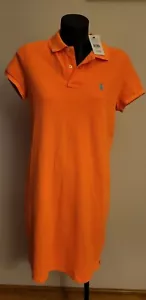 Ralph Lauren SS Polo Dress FLO Beach Melon Size M NWT - Picture 1 of 3