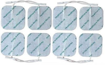 SQUARE TENS ELECTRODE PADS REUSABLE FOR TENS MACHINES (5cm x 5cm) - Pack of 8 - Image 1 of 4