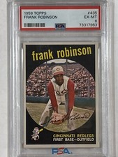 1959 Topps #435 Frank Robinson Cincinnati Redlegs PSA 6 EX-MT HOF