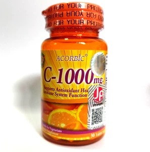 ACORBIC VITAMIN C 1000 Mg Antioxidans Stärkung Gesundheit Immun Haut AUTHENTISCH - Bild 1 von 15